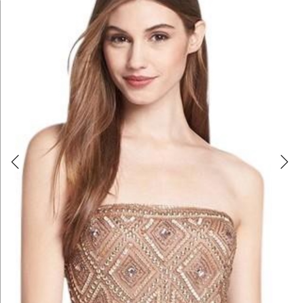 Adrianna Papell embroidered cocktail dress